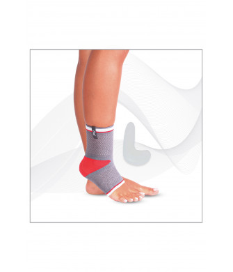 Pad Supported Knitted Ankle Support